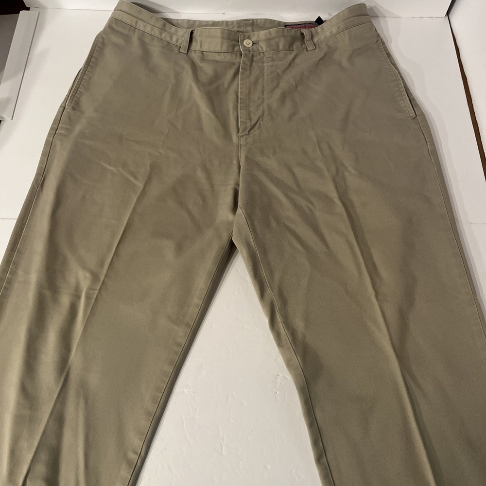 Vineyard Vines Mens Club Pant Khaki Beige Chino 36W 30L